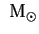 $ \textrm {M}_{\odot }$